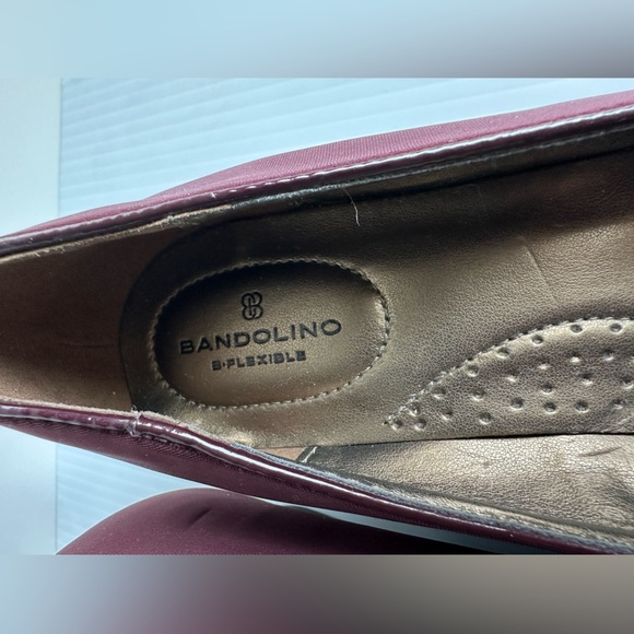 Bandolino Burgundy Wedge Size 8 Office Business Work Wear Internship - Picture 4 of 11